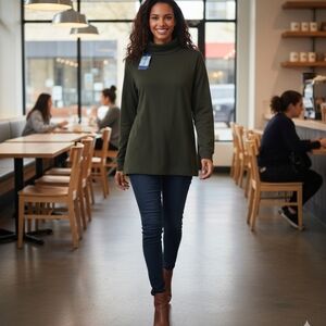 NWT Utopia Wear Black Turtle Neck